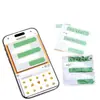 Nuevo Bloc de Notas Mensaje Burbuja Verde Creativo Pegatinas de Emoticonos de Chat Divertido Pegatinas para Material de Cuaderno de Clase