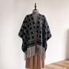 Chal de estilo europeo y americano, ropa de viaje, capa grande, ropa exterior, bufanda de cachemira cálida de la misma marca, popular en Internet