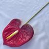 Pegamento suave alegre, pequeña palma roja, simulación de planta verde, simulación de Mori, simulación hortícola, flor, jarrón de escritorio, flor falsa decorativa.