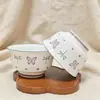 Bol Auspicioso de 5.3 pulgadas Bol de Arroz para el Hogar Color Bajo Esmalte Alto Valor Estilo Lindo Vajilla de Cerámica Bol para Comer