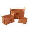 Cestas de armazenamento de feltro personalizadas, espessas e dobráveis, caixas de armazenamento de feltro, recipientes de armazenamento de feltro grandes