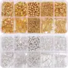 Colar corrente para celular com 10 compartimentos em caixa transfronteiriço acessórios de metal DIY feito à mão fecho lagosta corrente de cauda de flor joia