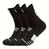 Meias de Basquete Masculinas com Parte Inferior de Toalha Espessada Terry Treinamento Elite Meia-Calça Alta Corrida Esportes ao Ar Livre