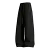 Calça Paracaidista Casual à Prova de Três Elementos Nova para Homens e Mulheres Estilo Hong Kong Solta com Múltiplos Bolsos Perna Reta Perna Larga Calça com Rebites Machete