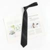 Plaid de Rayas Grises Corbata Perezosa Sin Nudo Estilo Universitario Japonés Retro Corbata Accesorios para Camisa Uniforme Académico Femenino Corbata de Moño Hombres
