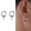 Pendientes exagerados transfronterizos europeos y americanos, pendientes de plata 925 con aguja de alta calidad, pendientes de circonita geométrica con personalidad, pendientes de copo de nieve navideños