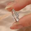 Anillo de Diamante Moissanita Xingmeng Moda para Mujer Anillo Único para Hombre Diseño Nicho Anillo de Dedo de Propuesta de Alta Gama