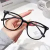 Lentes TR90 para Té Frío Miopía para Mujer Disponibles Lentes de Preferencia Luz Anti-Azul Montura Lisa Grande para Ojo