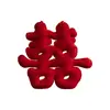 Decoración de habitación de boda cojines de sofá de mesita de noche almohada de doble felicidad de boda muñecos rojos festivos para presionar la cama venta al por mayor de suministros de boda