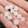 Xinjiang Hotan Jade Branco Jade Rosa Contas Espalhadas Seda Dourada Acessórios de Rosa de Jade Contas Pulseira Colar Contas Brincos Contas