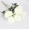 7 Concubina Imperial rosa flor artificial cabo buquê noiva segurando Flor Casa hotel decoração de casamento fábrica de flores artificiais atacado