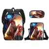 Mochila de liberación rápida transfronteriza de Spider-Man Set de tres piezas Dibujos animados para estudiante de primaria Mochila Escolar Mochila