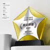 Nuevo Trofeo Medalla Estrella de Cinco Puntas Proceso de Aluminio Cepillado de Cristal Hecho a Medida Tienda Excelente Campeón de Ventas Copa Hecha a Medida