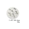 Molde de Silicona Líquida para Pastel de Terror de Halloween Herramienta Plegable para Hornear Azúcar diy Arcilla Herramienta de Modelado