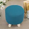 Funda elástica de cobertura total para taburete redondo pequeño, funda para taburete pequeño, funda para taburete para cambiarse los zapatos, funda para cojín de asiento, funda para taburete cuadrado pequeño