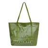 Bolso de PVC para Mujer de Venta Caliente Transfronterizo, Estilo Nuevo, Portátil, Elegante, Casual, Bolso de Mano para Viajes Diarios, Gran Capacidad, Bolso Tote de Moda para Mujer