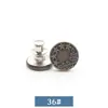 Artefacto ajustador de cintura botón sin clavos 17mm Pantalones de mezclilla cintura Gran Cambio Pequeño desmontable ajustable sin costuras botón de metal