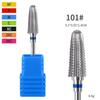 Broca de Aço Tungstênio para Manicure Transfronteiriça para Remover Rapidamente Unhas e Pré-Processamento para Remover Cutículas, Broca de Remoção de Unhas Bidirecional com Dentes Cruzados