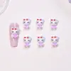 Branco Praia Gato KT Desenho Animado Japonês Acessórios para Unhas Resina Peças Pequenas Brincos DIY Presilhas de Cabelo Decorações de Unha Vestíveis