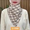 Explosões de fábrica cachecol proteção cervical cachecol frio masculino e feminino outono e inverno houndstooth pescoço conjunto triângulo toalha vendas diretas da fábrica