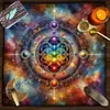 Toalha de Mesa Tarot Fase da Lua Geométrico Jogo de Cartas Tarot Tecido de Mesa Veludo
