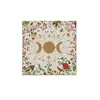 Mantel de Tarot, Tapete para Juegos de Mesa, Mantel Floral de Fase Lunar de Tres Fases, Hecho a Medida