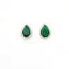 Pendientes de Tachuela de Circonita de Color Brillante de Gama Alta, Pequeños y Delicados, Simples y Elegantes, Lujo Ligero, Pendientes Versátiles para Hombres y Mujeres