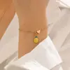 Pulsera Colgante Joyería Set de Frutas de Aleación Esmalte Cereza Fresa Manzana Piña Transfronterizo Nuevo Producto para Mujer