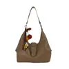 Bolso Tote Grande de Moda Retro Estilo Coreano para Viajes de Verano 2026 para Mujer, Bolso de Hombro Único, para Axila, Cruzado