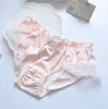 Suministro a Largo Plazo de Ropa Interior Triangular Linda para Mujer Estilo Japonés Fresca Estampada Multicolor de Seda de Leche Bordada de Princesa