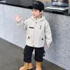Chaqueta Cortavientos con Capucha para Niños Estilo Coreano Ropa Exterior de Moda Tendencia para Niños Traje de Montañismo Top para Bebé Comercio Exterior