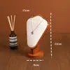 Colar com Pingente de Chifre de Cabra Cor de Noz Suporte de Exibição para Joias Display de Balcão Rack de Exibição para Visualização Estilo Antigo