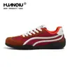 Zapatillas de entrenamiento rojas retro alemanas universales para hombre, nuevas zapatillas deportivas de carreras versátiles y ligeras para primavera-verano 2026, zapatillas casuales