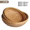 Cesta de Bambú Tejido para Tamales, Cesta de Bambú Tejido para Tamales, Cesta Redonda de Almacenamiento y Escurridor Hecha a Mano Estilo Granja, Cesta de Bambú