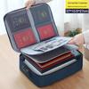 Bolsa de Armazenamento para Viagem Catiônica Impermeável Organização Armazenamento Bolsa com Zíper Arquivo Passaporte Trava Combinada Porta-Passaporte Bolsa para Documentos