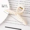 Moderna Nueva Pinza para el Cabello con Estrella de Cinco Puntas Hueca Cortada a Láser en Colores Caramelo, Pinza de Estrella de Alta Gama para Mujeres, Pinza de Tiburón para la Parte Posterior de la Cabeza