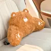 Almofada de Pelúcia Original para Encosto de Cabeça e Suporte Lombar de Carro Urso de Desenho Animado Almofada de Pescoço para Carro Almofada Criativa para Carro para Todas as Estações