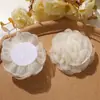 Temperamento gentil fada chiffon renda de borda queimada flores acessórios de cabelo diy clipe broche elástico de cabelo acessórios de flor para roupas