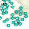 10 Piezas de Diversos Estilos de Cuentas de Bambú Turquesa Sintético, Cuentas de Ábaco, Cuentas de Calabaza, Cuentas Sueltas en Forma de Rosa, Accesorios para Joyería DIY