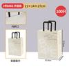 Bolsa Tote para Hornear con Forma Especial, Bolsa para Empaque de Postres, Bolsa para Empaque de Tostadas, Bolsa para Pan, Bolsa de Papel Kraft con Pliegue Interior Personalización