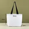 Bolsa de Sacola RPET Li Xin para Venda por Atacado com Filme para Impressão Publicitária Bolsa de Compras Dobrável Fundo Quadrado Impressão Colorida Bolsa Não Tecida