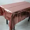 Mantel brillante color oro rosa PET transfronterizo 137*274 suministros para decoración de escenas de aluminio desechable de alta calidad