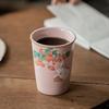 Horno de polvo antiguo chino Ru, taza de Coca-Cola de conejo y fresa, película abierta, puede elevar la taza de té de gran capacidad, taza de agua, juego de té de Kung Fu, accesorios