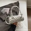Bolsa de Poá de Nicho Estilo Coreano para Mulheres, Novo Modelo Primavera 2026, Mini Bolsa Transversal Exquisita, Bolsa Cilíndrica da Moda