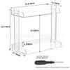 Mesa de Armazenamento para Banheiro à Prova d'Água Antiderrapante Prateleira de Armazenamento para Cozinha Caixa de Armazenamento de Maquiagem de Acrílico Transparente Caixa de Armazenamento para Toucador