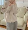 Cárdigan de Punto Retorcido con Cuello Redondo Estilo Coreano para Mujer 2026 Otoño e Invierno Nuevo Suéter Chaqueta Suave y Holgado