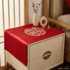 Toalha de Mesa de Centro para Casamento, Pano Vermelho para Sala de Jantar, Capa Decorativa Festiva para Noivado e Recém-Casados, Decoração de Mesa de Casamento com Caractere de Felicidade Dupla