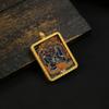 Colgante Caja Tangka Gawu Nepal Cielo Negro Dorado Marca Buda Marea Nacional Galvanoplastia Equipaje de Mano Atracción Turística Decoraciones