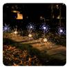 Lámpara de fuegos artificiales de energía solar con enchufe de tierra, lámpara de diente de león LED, luciérnaga, exterior, impermeable, luz decorativa para patio de césped