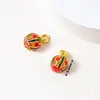 Colgante de calabaza con borla dorada chapada en cobre, pulsera DIY, collar, joyería, accesorios, accesorios para horquilla estilo chino cheongsam